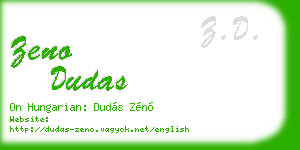 zeno dudas business card