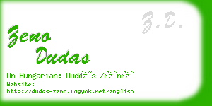 zeno dudas business card